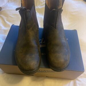 Blundstone Womens Dark Brown Leather Boots